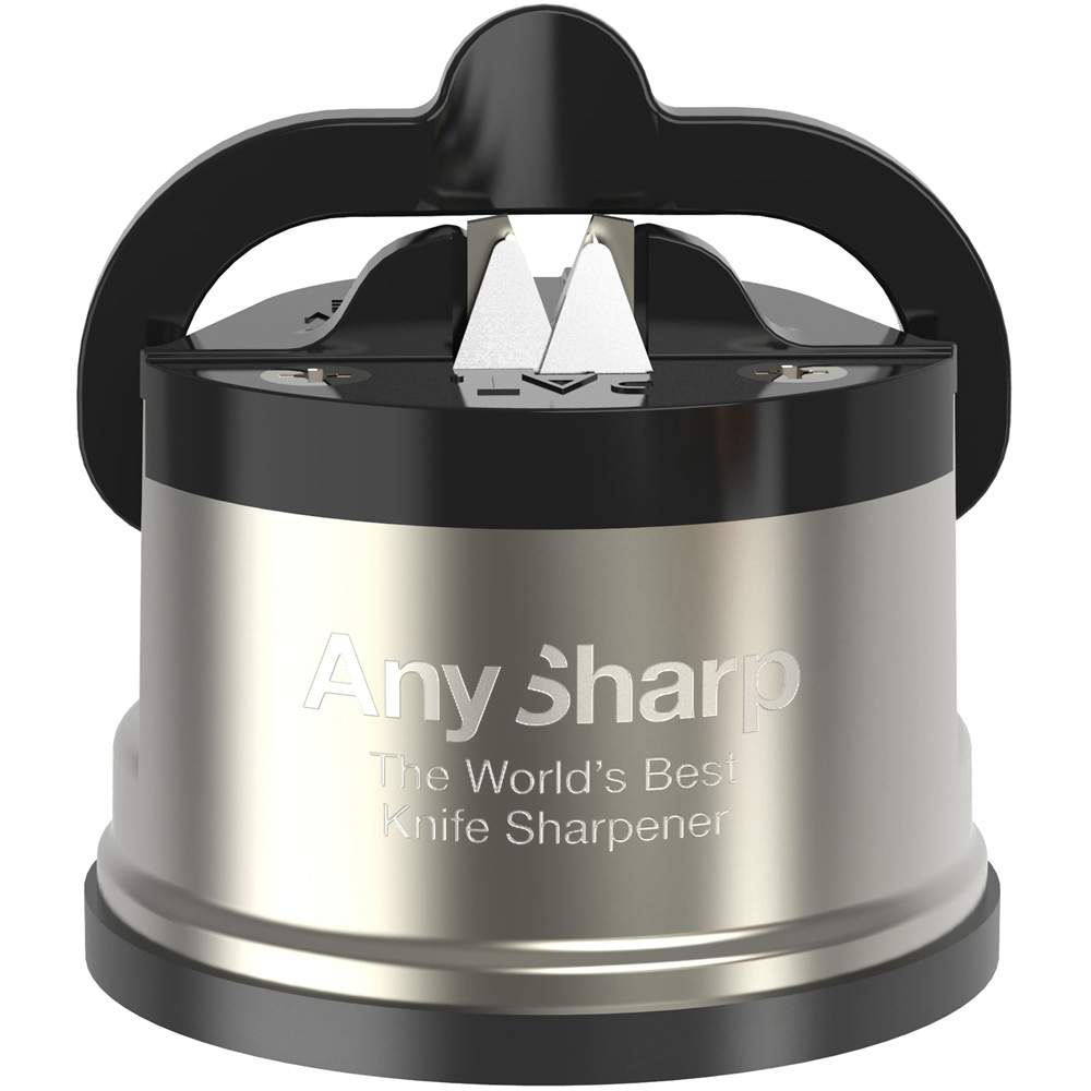 AnySharp Pro Safer Hands-Free Knife Sharpener, Red
