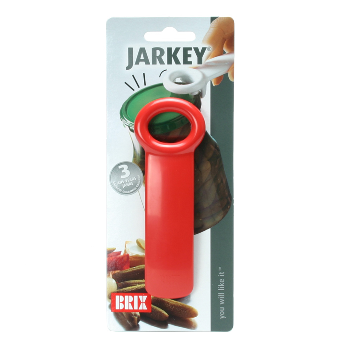 JarKey Jar Opener - The Original Jar Pop - Solid Red